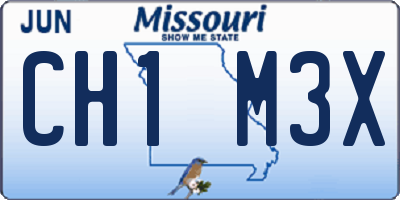 MO license plate CH1M3X