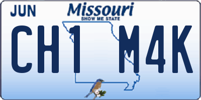 MO license plate CH1M4K