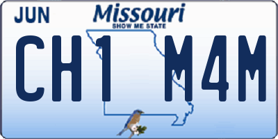 MO license plate CH1M4M
