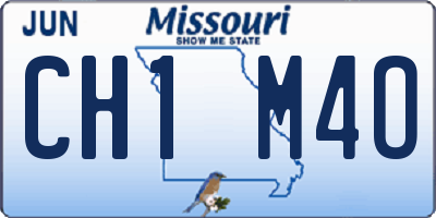 MO license plate CH1M4O