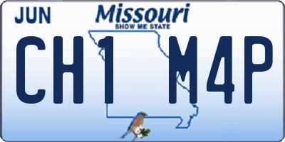 MO license plate CH1M4P