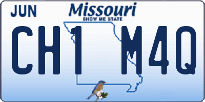 MO license plate CH1M4Q