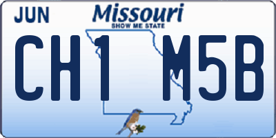 MO license plate CH1M5B