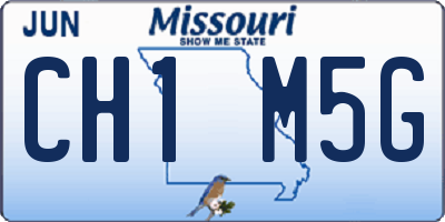 MO license plate CH1M5G