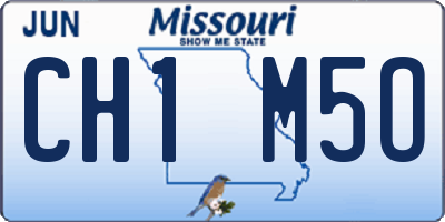 MO license plate CH1M5O
