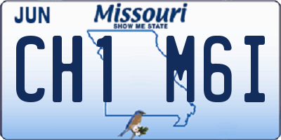 MO license plate CH1M6I