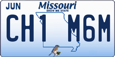 MO license plate CH1M6M