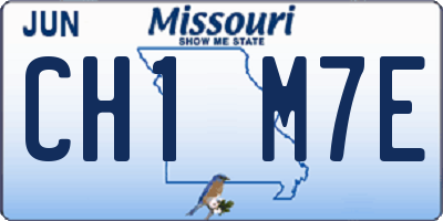 MO license plate CH1M7E