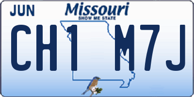MO license plate CH1M7J