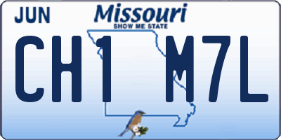 MO license plate CH1M7L