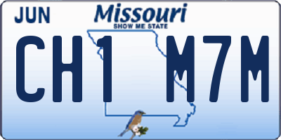 MO license plate CH1M7M