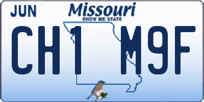 MO license plate CH1M9F