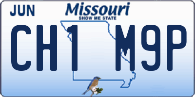 MO license plate CH1M9P