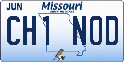 MO license plate CH1N0D