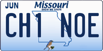 MO license plate CH1N0E