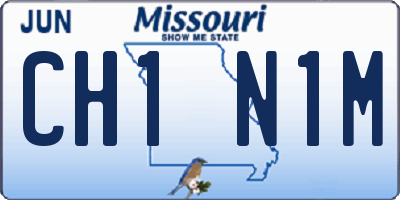 MO license plate CH1N1M