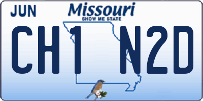 MO license plate CH1N2D