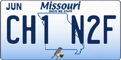 MO license plate CH1N2F