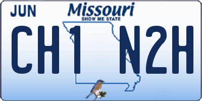MO license plate CH1N2H