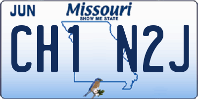 MO license plate CH1N2J