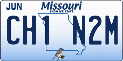 MO license plate CH1N2M