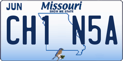 MO license plate CH1N5A