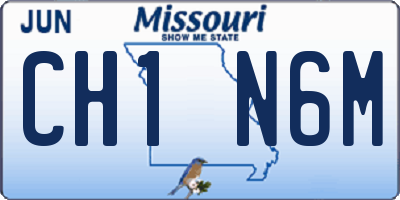 MO license plate CH1N6M