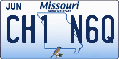 MO license plate CH1N6Q