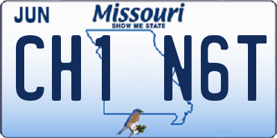 MO license plate CH1N6T