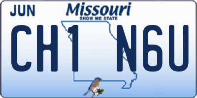 MO license plate CH1N6U