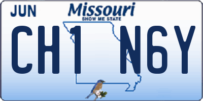 MO license plate CH1N6Y