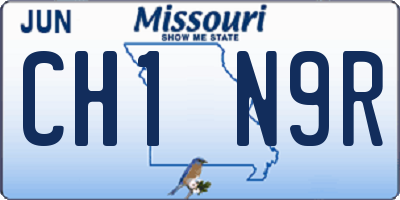 MO license plate CH1N9R