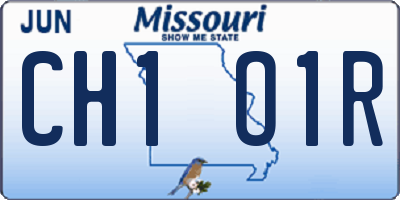 MO license plate CH1O1R