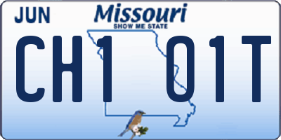 MO license plate CH1O1T