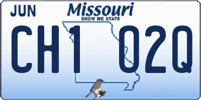 MO license plate CH1O2Q