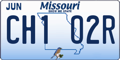 MO license plate CH1O2R