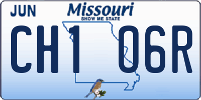 MO license plate CH1O6R