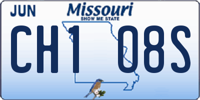 MO license plate CH1O8S
