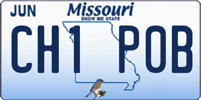 MO license plate CH1P0B