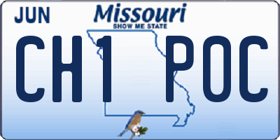 MO license plate CH1P0C