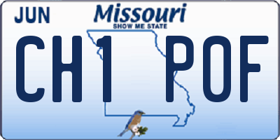 MO license plate CH1P0F
