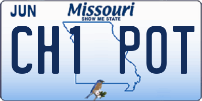 MO license plate CH1P0T