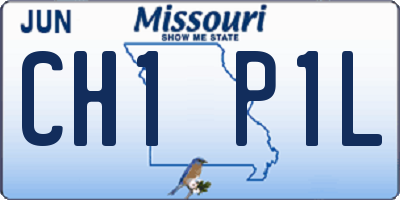 MO license plate CH1P1L