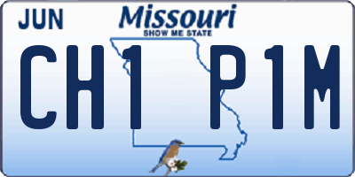 MO license plate CH1P1M