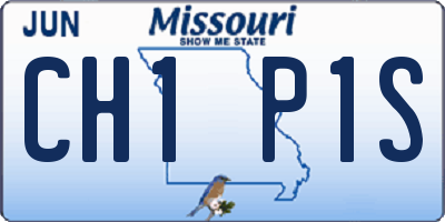 MO license plate CH1P1S