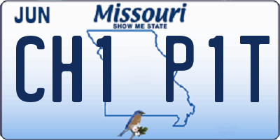 MO license plate CH1P1T
