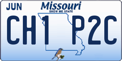 MO license plate CH1P2C