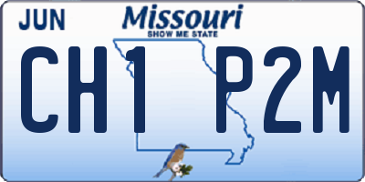 MO license plate CH1P2M