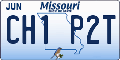 MO license plate CH1P2T