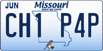 MO license plate CH1P4P